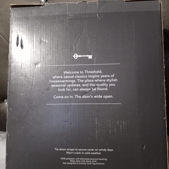 New Threshold Brown Loveseat 55.5 Cover Weather Resistant - Picture 4 of 4